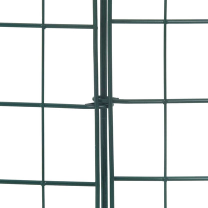 vidaXL Teichzaun Set 5 pcs Grün 100 x 50 cm Stahl