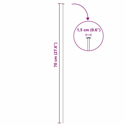vidaXL Teichzaun Set 5 pcs Grün 100 x 50 cm Stahl