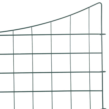 vidaXL Kit de clôture de bassin 5 pcs Vert 100 x 50 cm Acier