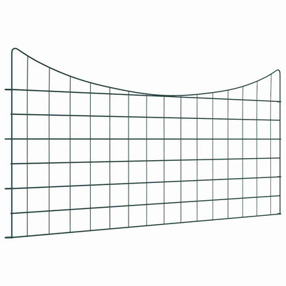 vidaXL Kit de clôture de bassin 5 pcs Vert 100 x 50 cm Acier