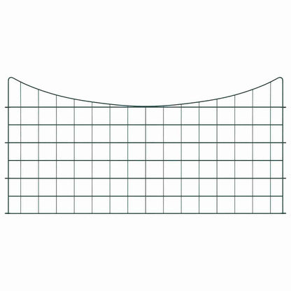 vidaXL Kit de clôture de bassin 5 pcs Vert 100 x 50 cm Acier