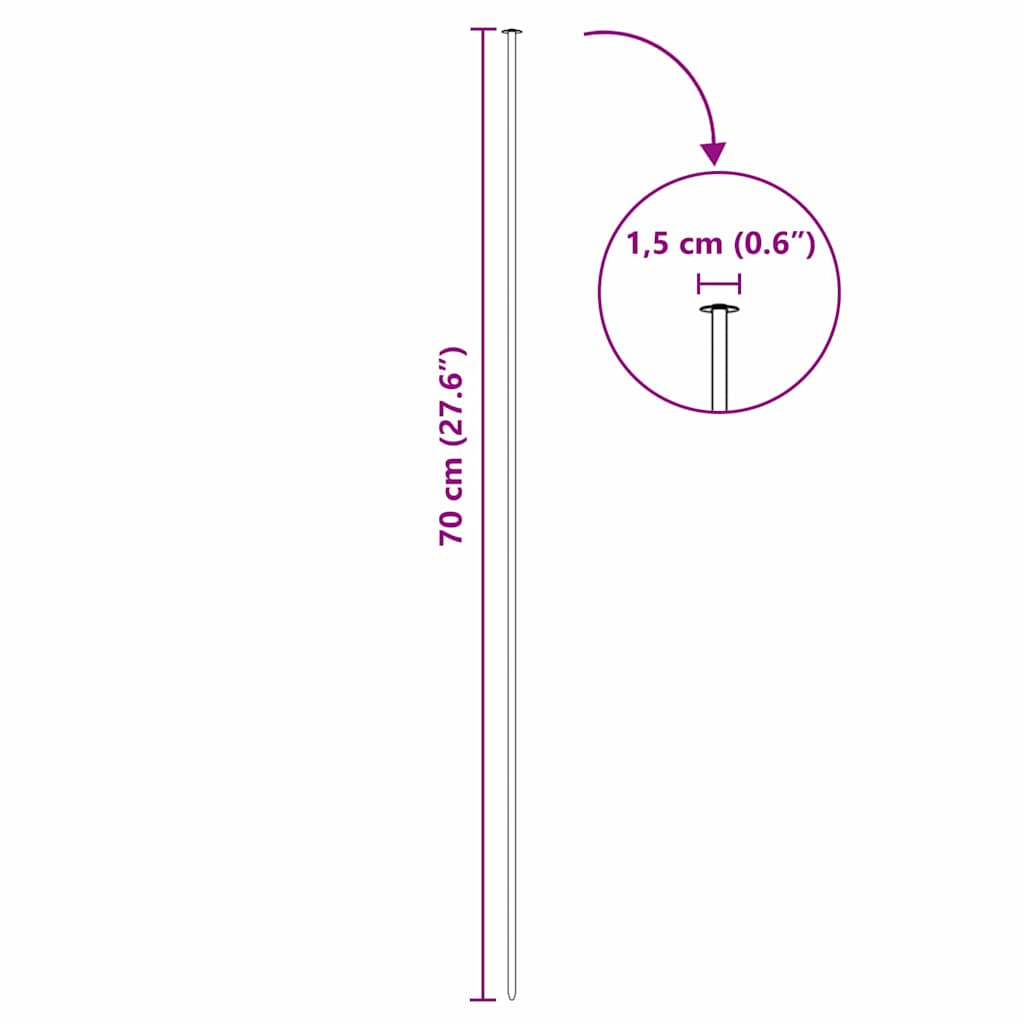 vidaXL Kit de clôture de bassin 5 pcs Vert 100 x 50 cm Acier