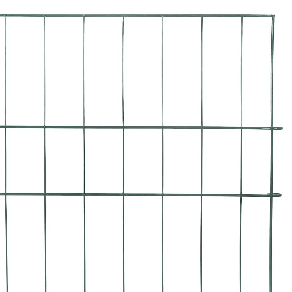 Teichzaun Set 5 pcs Grün 100 x 50 cm Stahl