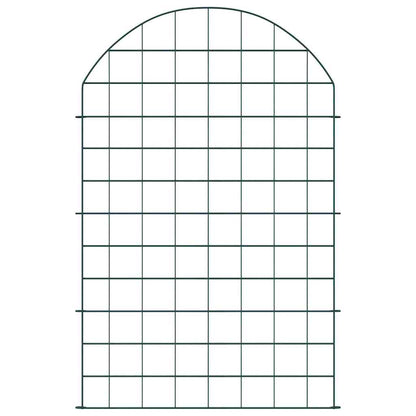 Teichzaun Set 8 pcs Grün 50 x 80 cm Stahl