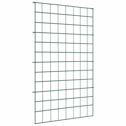 Teichzaun Set 8 pcs Grün 50 x 80 cm Stahl