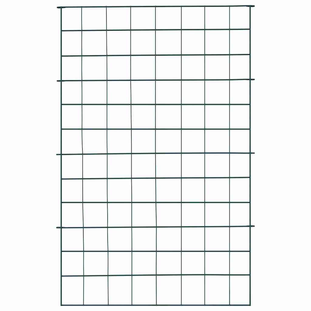 Teichzaun Set 8 pcs Grün 50 x 80 cm Stahl