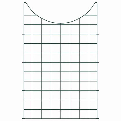 Teichzaun Set 8 pcs Grün 50 x 80 cm Stahl
