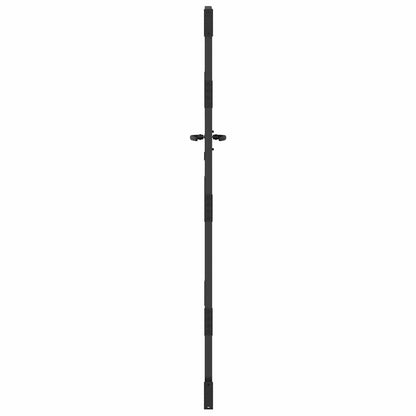 vidaXL Gartentor Schwarz 85 x 175 cm Pulverbeschichteter Stahl