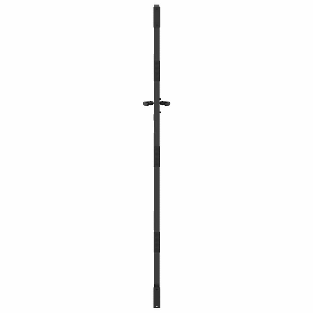 vidaXL Gartentor Schwarz 85 x 200 cm Pulverbeschichteter Stahl