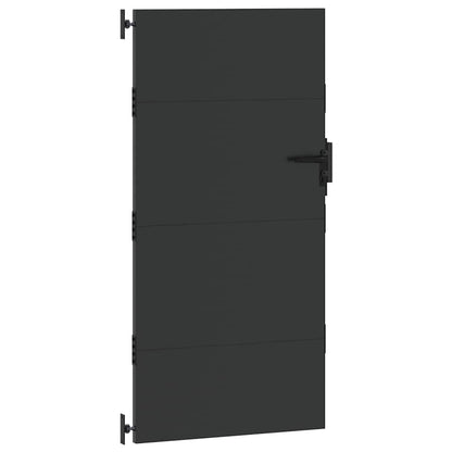 vidaXL Gartentor Schwarz 85 x 175 cm Pulverbeschichteter Stahl