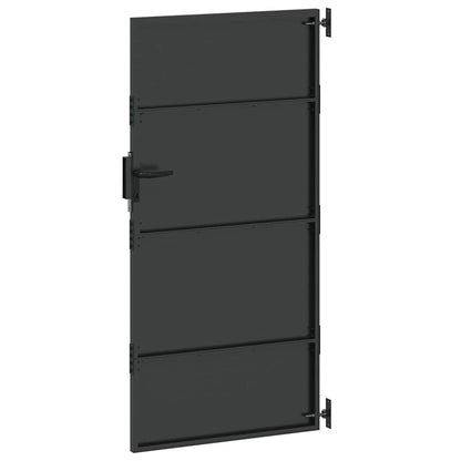 vidaXL Gartentor Schwarz 85 x 175 cm Pulverbeschichteter Stahl