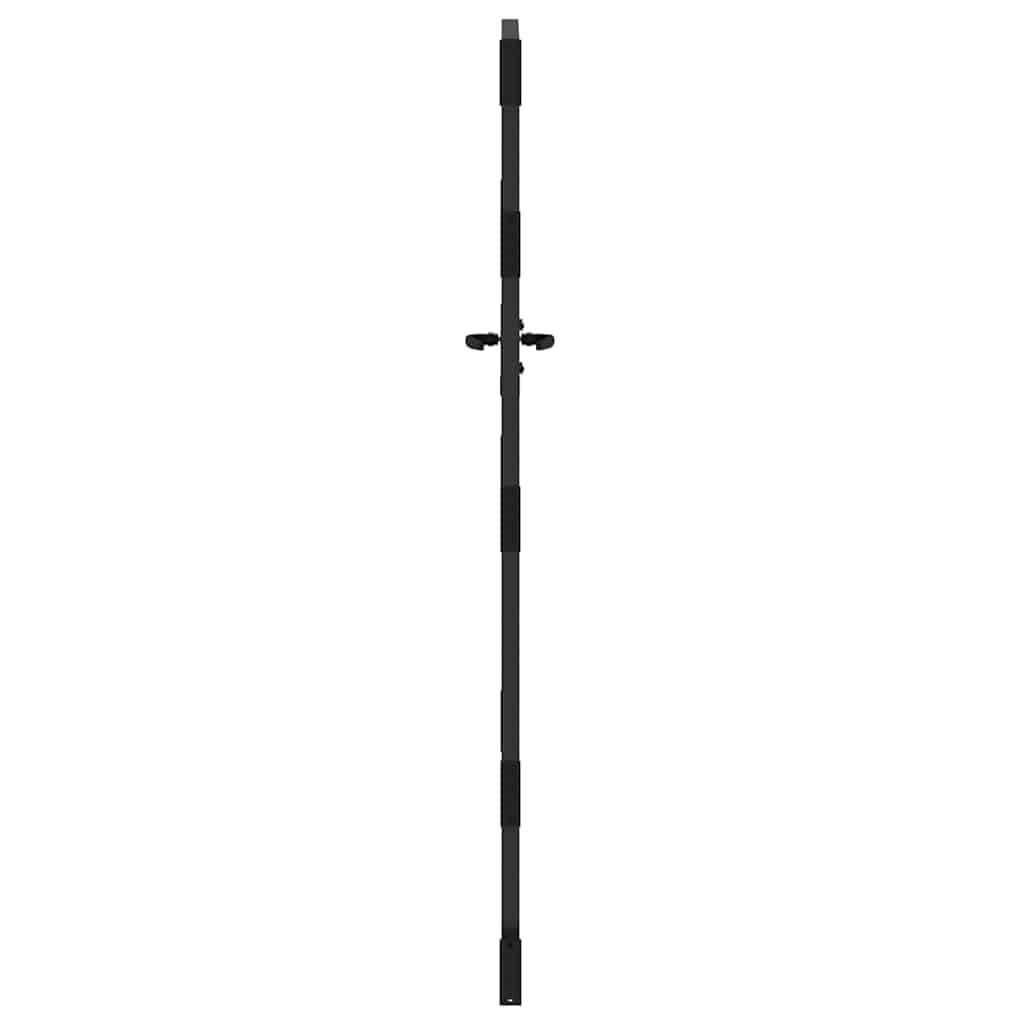 vidaXL Gartentor Schwarz 85 x 175 cm Pulverbeschichteter Stahl
