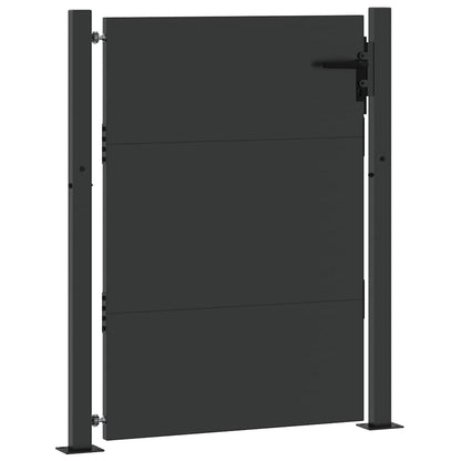 vidaXL Gartentor Schwarz 110 x 155 cm Pulverbeschichteter Stahl