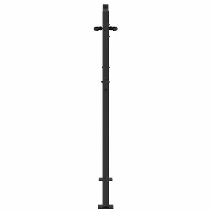 vidaXL Gartentor Schwarz 110 x 155 cm Pulverbeschichteter Stahl