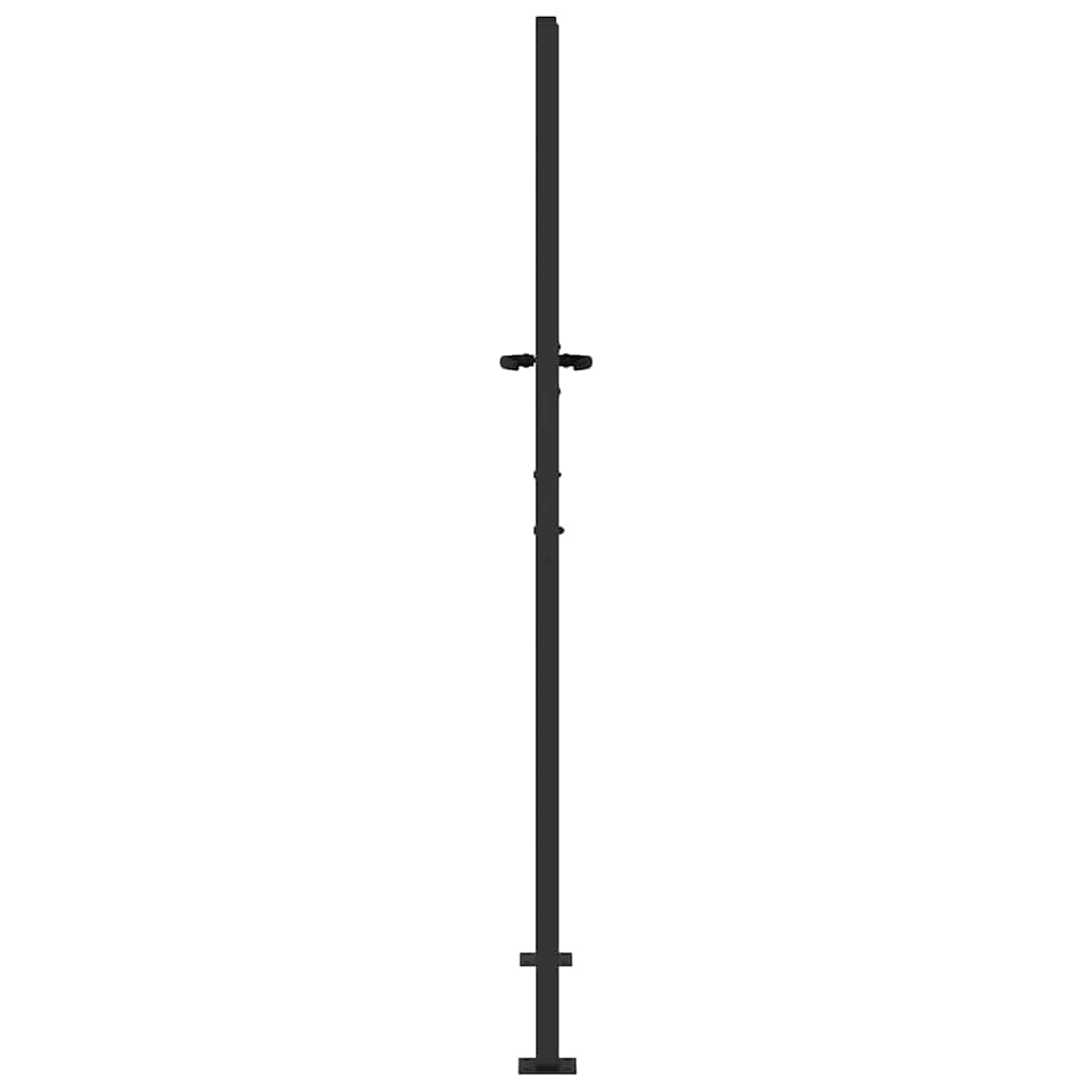 vidaXL Gartentor Schwarz 105 x 200 cm Pulverbeschichteter Stahl