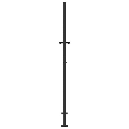 vidaXL Gartentor Schwarz 105 x 200 cm Pulverbeschichteter Stahl