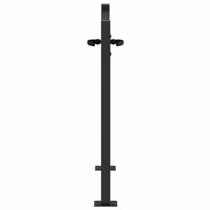 vidaXL Gartentor Schwarz 85 x 105 cm Pulverbeschichteter Stahl