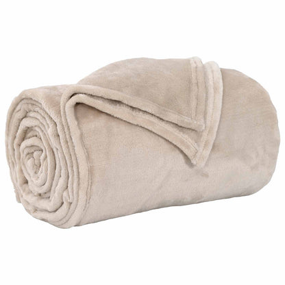 Wohndecken 6 pcs Beige 130 x 150 cm Fleece