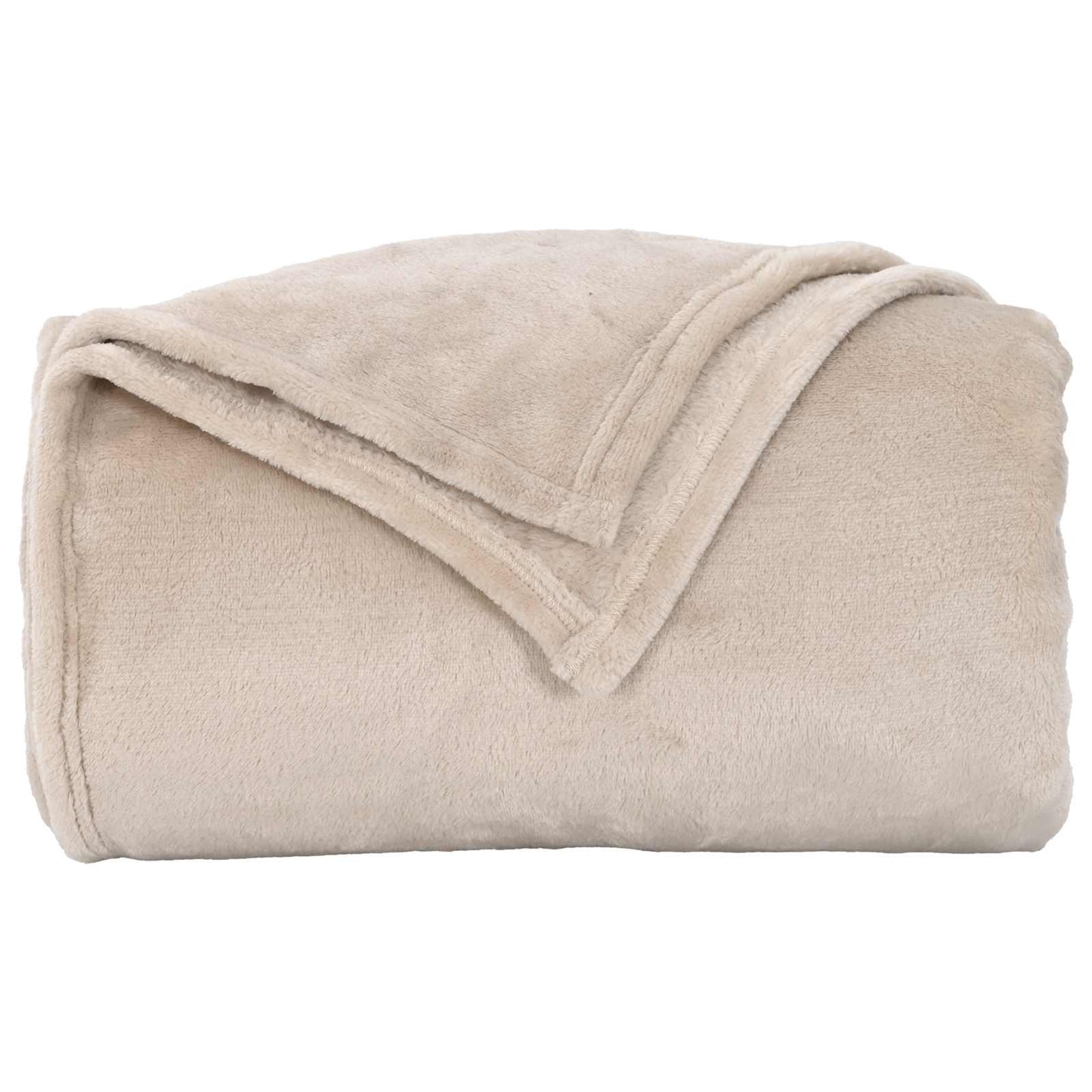 Wohndecken 6 pcs Beige 130 x 150 cm Fleece
