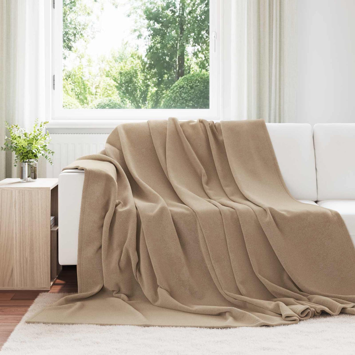 Wohndecken 6 pcs Kamel 220 x 240 cm Fleece