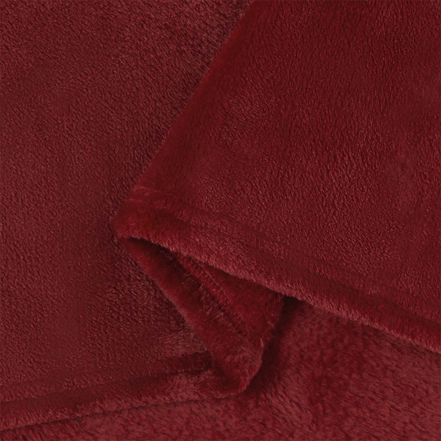 Wohndecken 6 pcs Bordeauxrot 150 x 200 cm Fleece