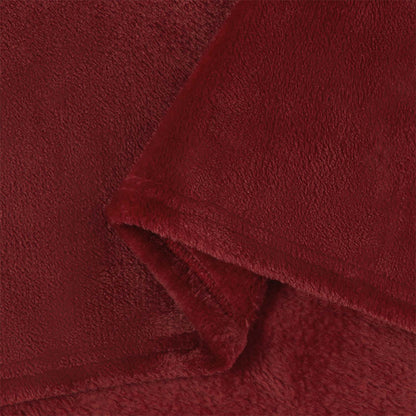 Wohndecken 6 pcs Bordeauxrot 150 x 200 cm Fleece