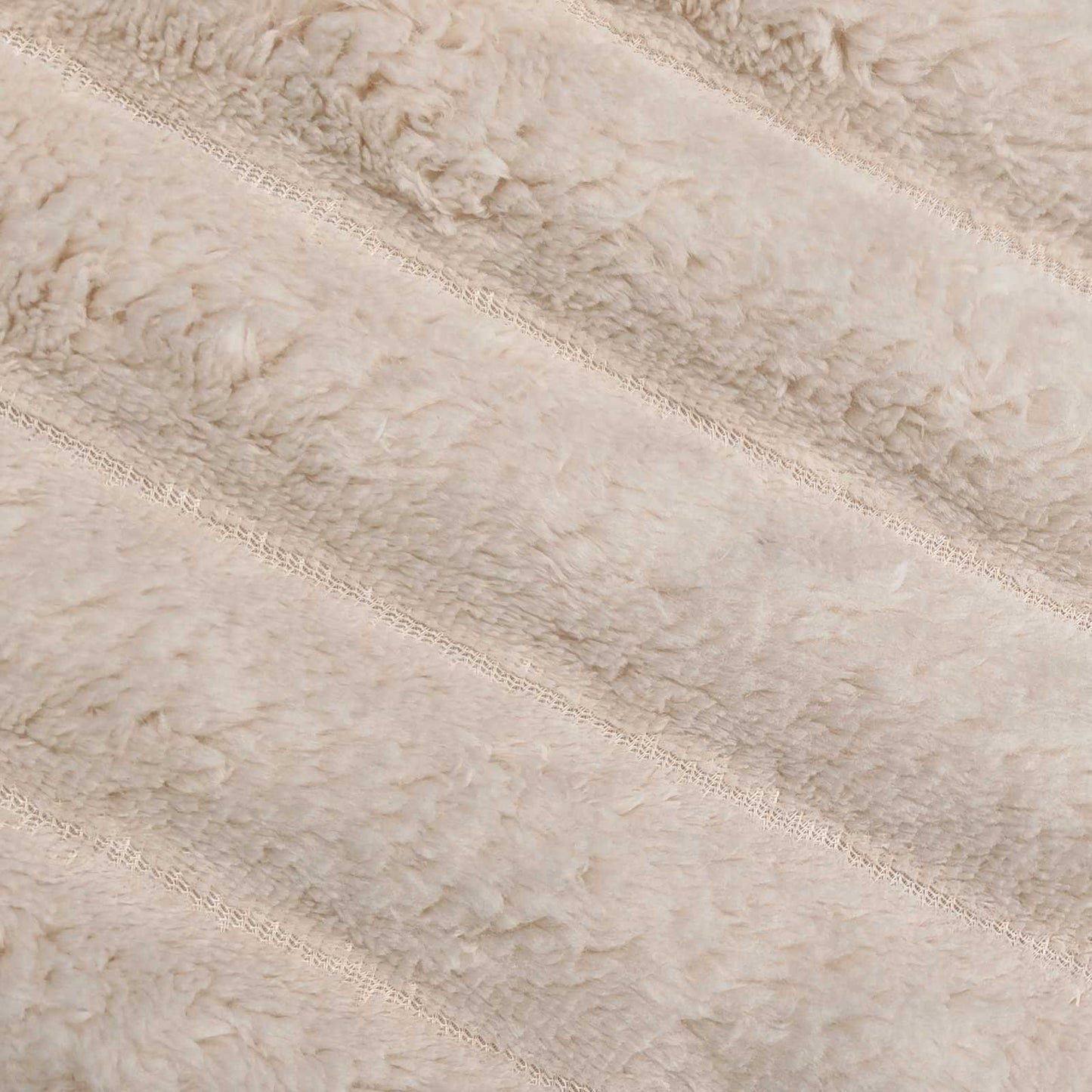 Überwurfdecke Beige 150 x 130 cm Fleece
