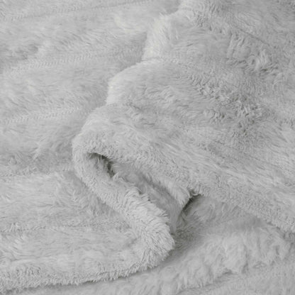 Wohndecken 6 pcs Grau 240 x 220 cm Fleece