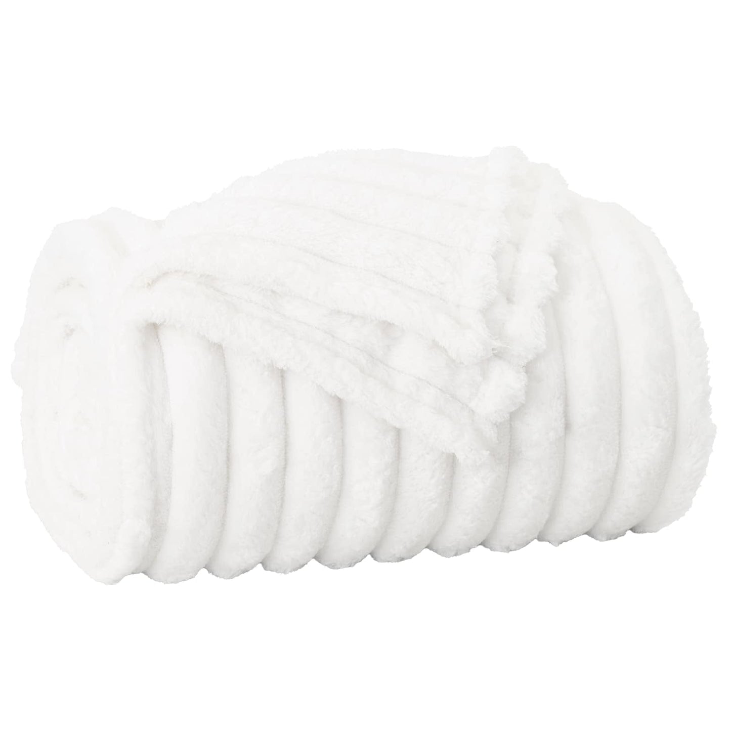 Wohndecken 6 pcs Weiß 200 x 150 cm Fleece