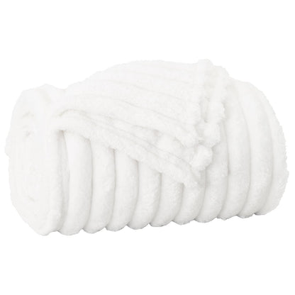 Wohndecken 6 pcs Weiß 240 x 220 cm Fleece