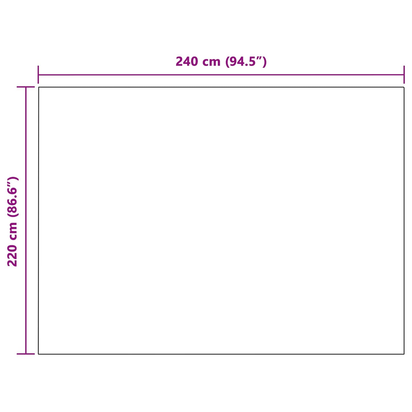 Wohndecken 6 pcs Bordeauxrot 240 x 220 cm Fleece