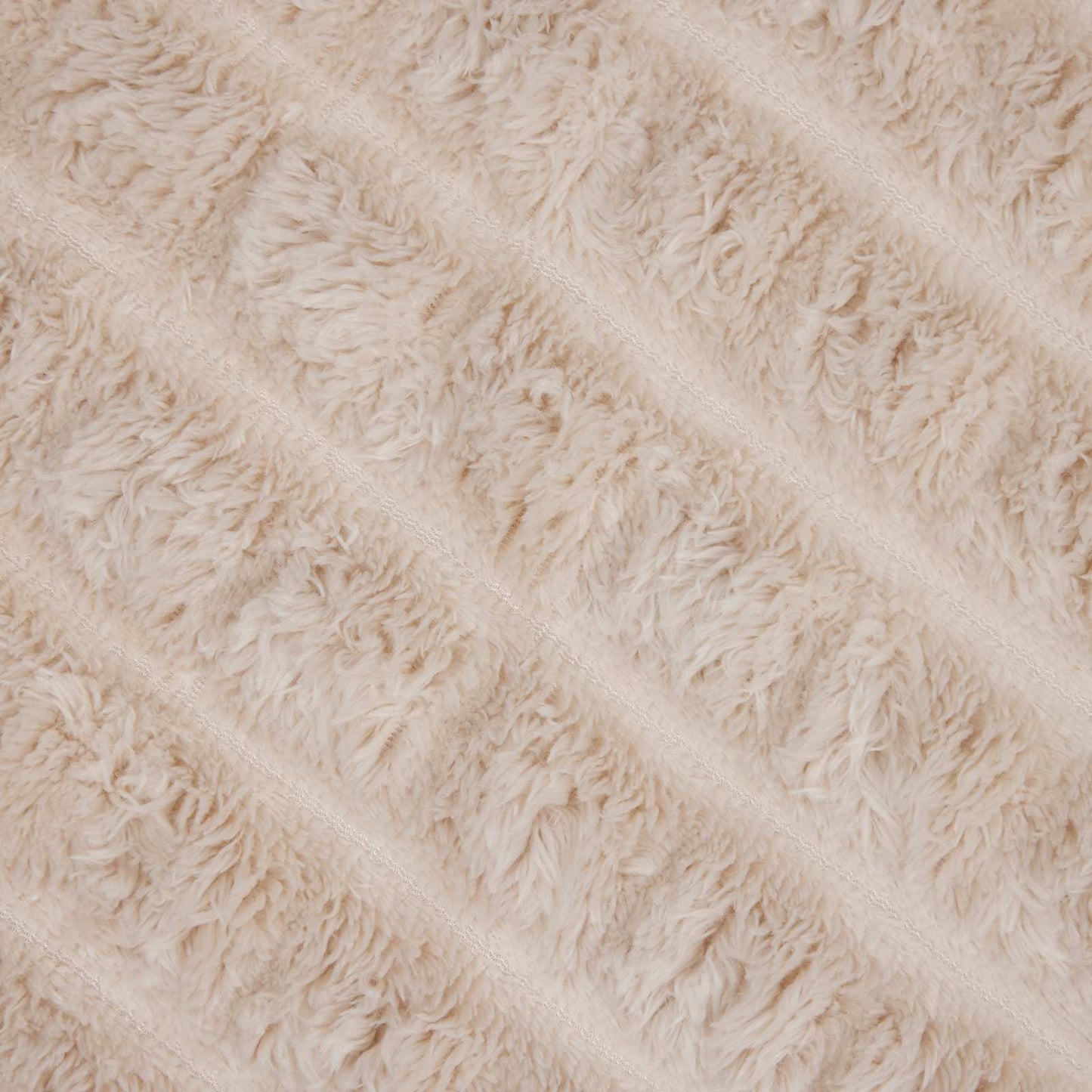 Überwurfdecke Beige 150 x 130 cm Fleece