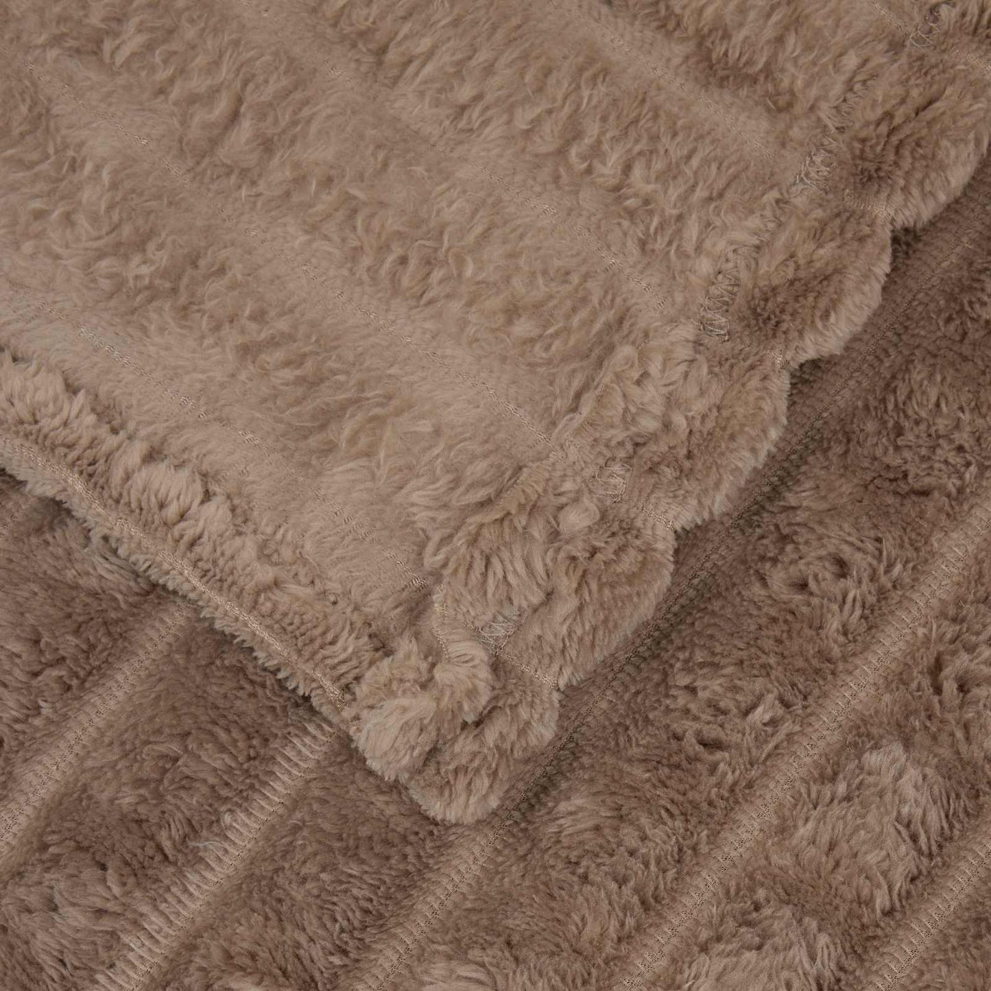 Überwurfdecke Kamel 240 x 220 cm Fleece