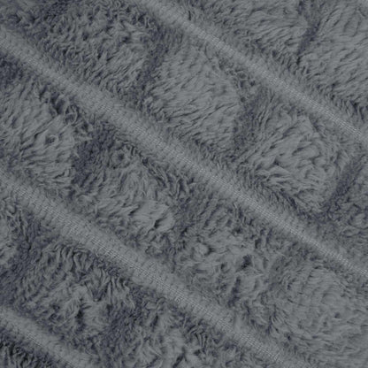 Überwurfdecke Dunkelgrau 240 x 220 cm Fleece