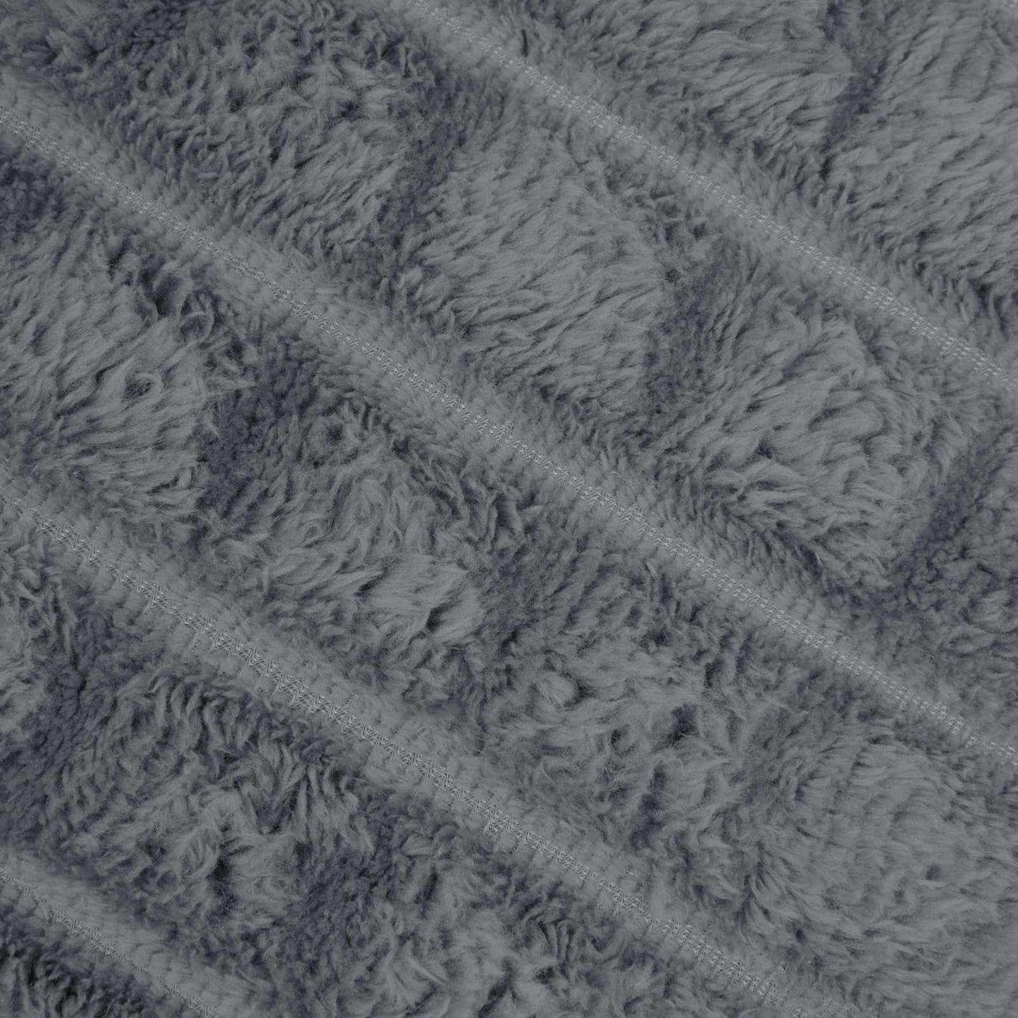 Überwurfdecke Dunkelgrau 270 x 240 cm Fleece