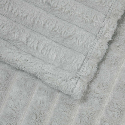 Überwurfdecke Grau 200 x 150 cm Fleece