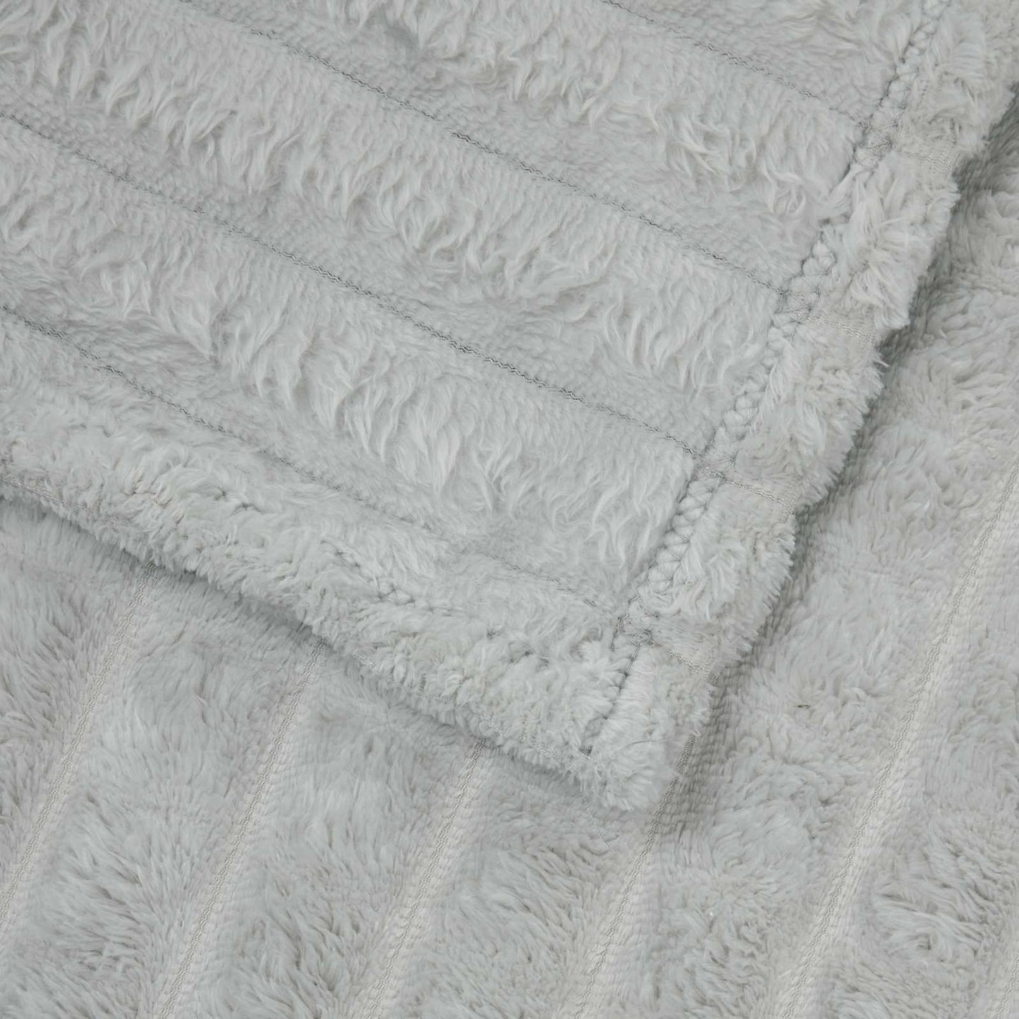 Überwurfdecke Grau 240 x 220 cm Fleece