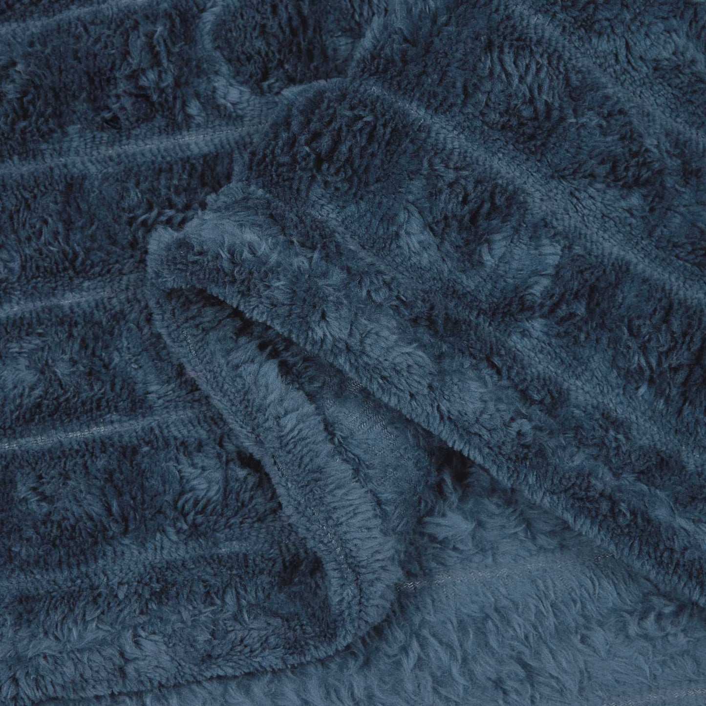 Überwurfdecke Marineblau 150 x 130 cm Fleece