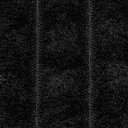 Überwurfdecke Schwarz 150 x 130 cm Fleece