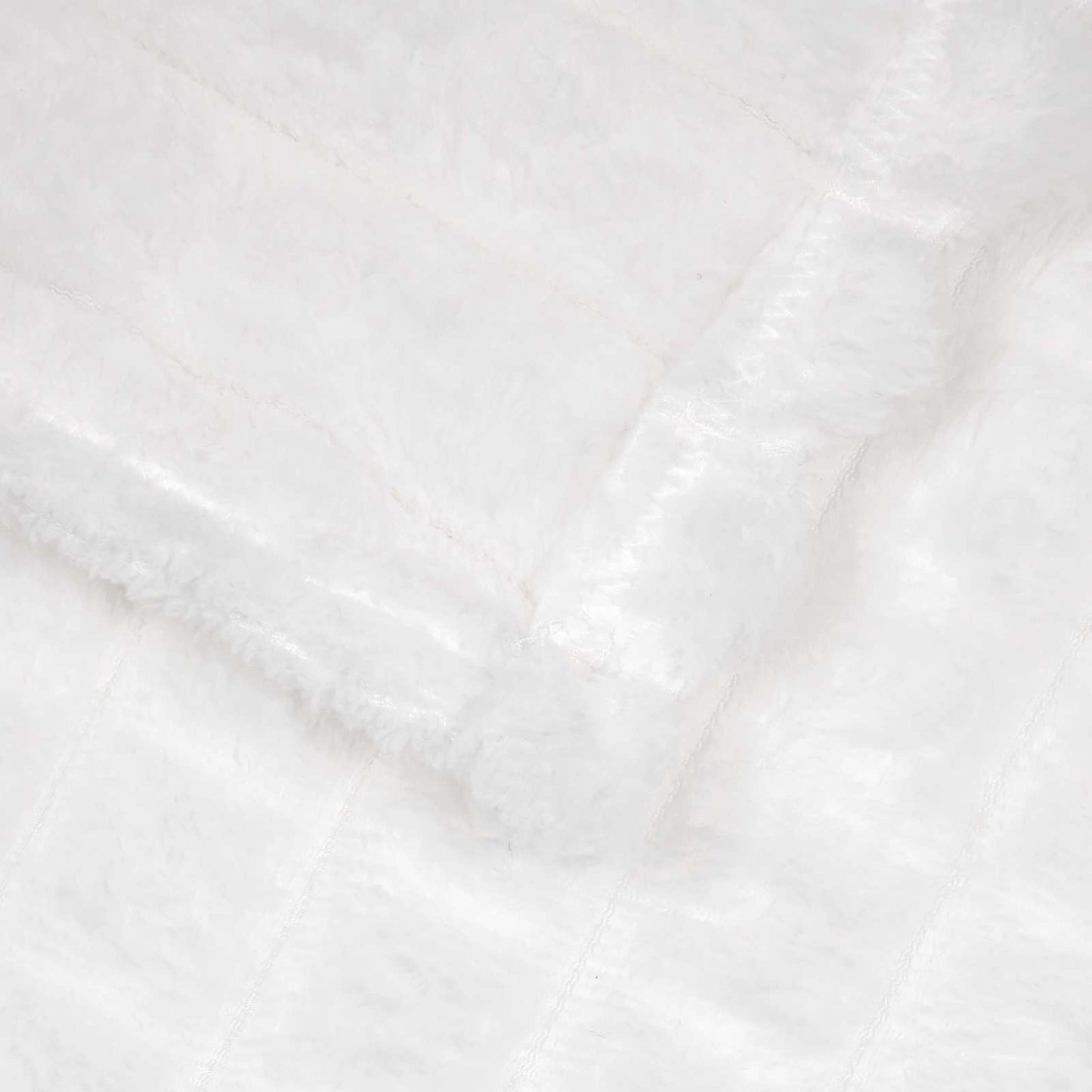 Überwurfdecke Weiß 200 x 150 cm Fleece