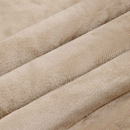 Überwurfdecke Beige 220 x 240 cm Fleece