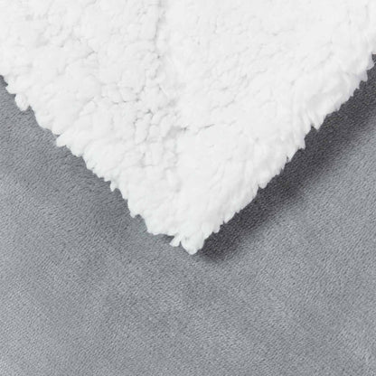 Überwurfdecke Grau 220 x 240 cm Fleece