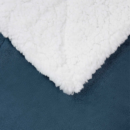 Überwurfdecke Marineblau 240 x 270 cm Fleece