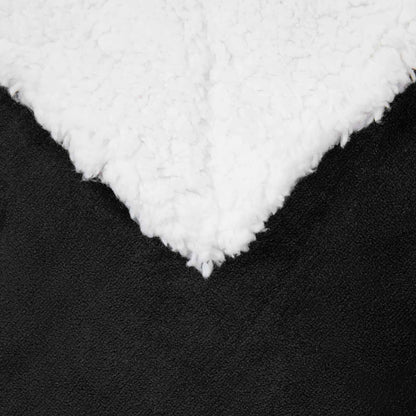 Überwurfdecke Schwarz 240 x 270 cm Fleece