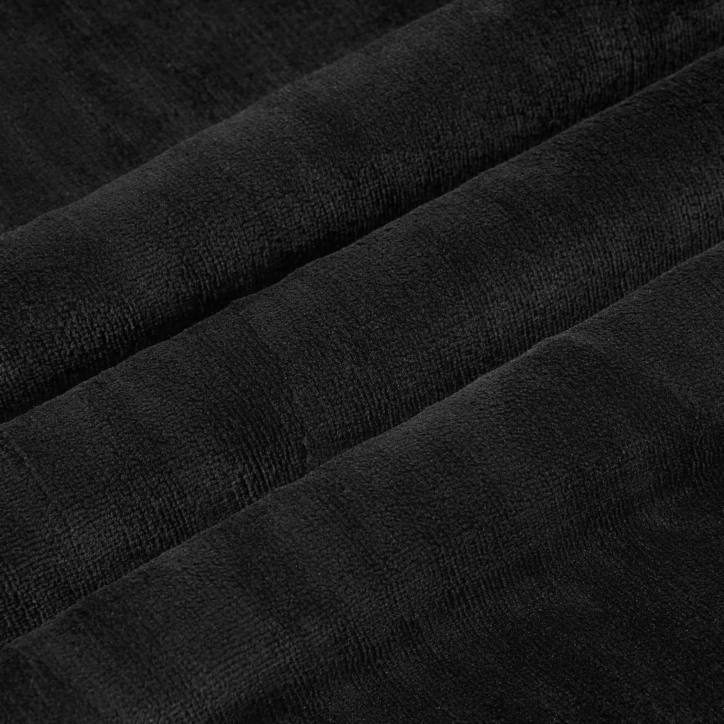 Überwurfdecke Schwarz 240 x 270 cm Fleece