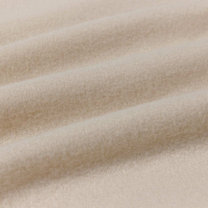 Überwurfdecke Beige 170 x 130 cm Fleece