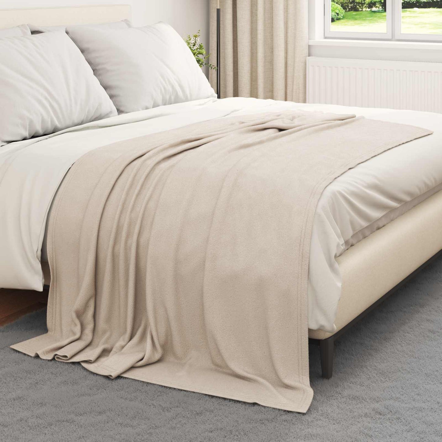 Wohndecken 6 pcs Beige 200 x 150 cm Fleece
