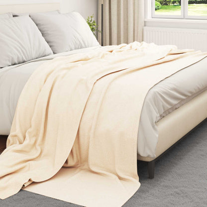 Wohndecken 6 pcs Creme 240 x 220 cm Fleece