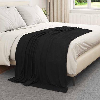 Wohndecken 24 pcs Schwarz 170 x 130 cm Fleece