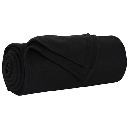 Wohndecken 24 pcs Schwarz 240 x 220 cm Fleece